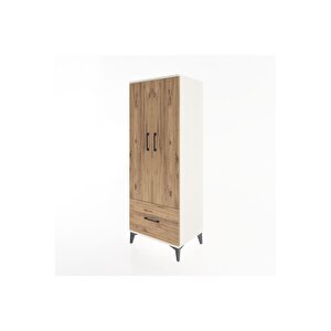 Hyperion Dolap 4 Raflı Tek Çekmeceli 2 Kapaklı 60x44x163 Aytaşı-çam