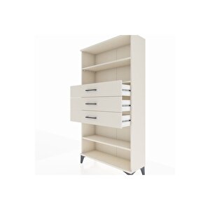 Arges Dolap 3 Raflı 3 Çekmeceli 88x30x163 Aytaşı-aytaşı