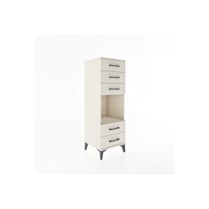 Hyperion Dolap Tek Raflı 5 Çekmeceli 44x44x134 Aytaşı-aytaşı