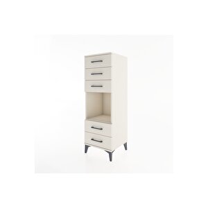 Hyperion Dolap Tek Raflı 5 Çekmeceli 44x44x134 Aytaşı-aytaşı