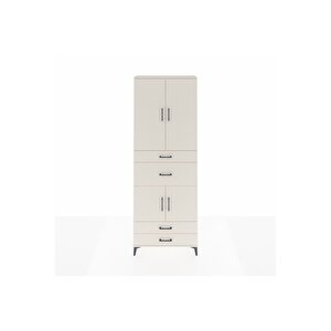 Arges Dolap 4 Raflı 4 Çekmeceli 4 Kapaklı 88x30x243 Aytaşı-aytaşı