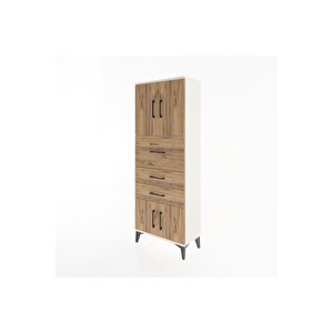 Arges Dolap 2 Raflı 3 Çekmeceli 4 Kapaklı 60x30x163 Aytaşı-çam