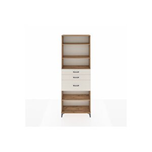 Arges Dolap 4 Raflı 3 Çekmeceli 88x30x243 Çam-aytaşı