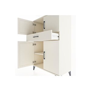 Hyperion Dolap 2 Raflı Tek Çekmeceli 4 Kapaklı 88x44x134 Aytaşı-aytaşı