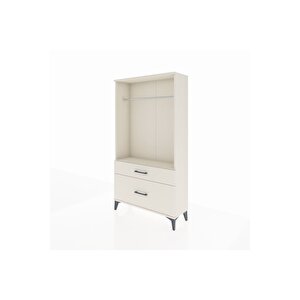 Arges Dolap Tek Raflı 2 Çekmeceli Tek Askılı 88x30x163 Aytaşı-aytaşı