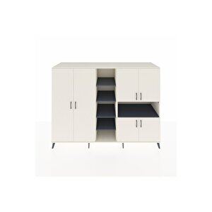 Kronos Dolap 13 Raflı 6 Kapaklı 220x59x163 Aytaşı-aytaşı/antrasit