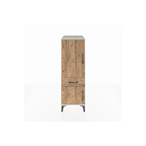 Kronos Dolap 2 Raflı Tek Çekmeceli 2 Kapaklı 44x59x134 Aytaşı-çam