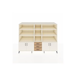 Kronos Dolap 11 Raflı 3 Çekmeceli 4 Kapaklı 220x59x163 Aytaşı-aytaşı/çam