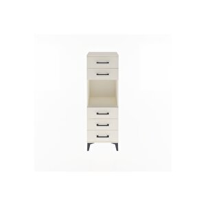 Arges Dolap Tek Raflı 5 Çekmeceli 44x30x134 Aytaşı-aytaşı