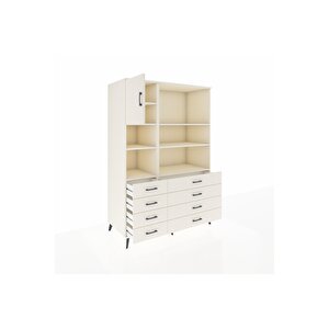 Kronos Dolap 7 Raflı 8 Çekmeceli Tek Kapaklı  132x59x195 Aytaşı-aytaşı/aytaşı