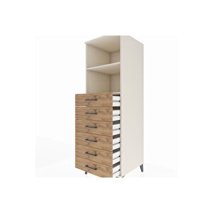 Kronos Dolap 2 Raflı 6 Çekmeceli 60x59x182 Aytaşı-çam