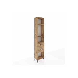 Arges Dolap 3 Raflı 2 Çekmeceli 44x30x221 Çam-çam