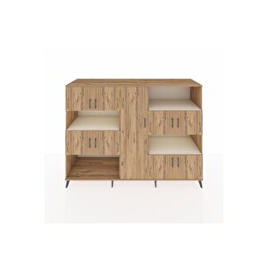 Kronos Dolap 10 Raflı 9 Kapaklı 220x59x163 Çam-çam/aytaşı