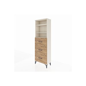 Arges Dolap 3 Raflı 3 Çekmeceli 60x30x182 Aytaşı-çam