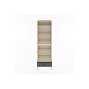 Hyperion Dolap 5 Raflı Tek Çekmeceli 60x44x195 Aytaşı-antrasit