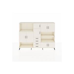 Arges Dolap 9 Raflı 4 Çekmeceli 8 Kapaklı 220x30x163 Aytaşı-aytaşı