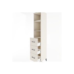 Hyperion Dolap 3 Raflı 3 Çekmeceli 44x44x221 Aytaşı-aytaşı