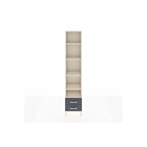 Arges Dolap 5 Raflı 2 Çekmeceli 44x30x221 Aytaşı-antrasit