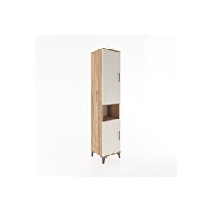 Hyperion Dolap 5 Raflı 2 Kapaklı 44x44x221 Çam-aytaşı