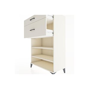 Hyperion Dolap 2 Raflı 2 Çekmeceli 88x44x134 Aytaşı-aytaşı