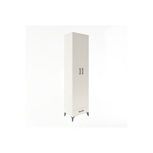 Hyperion Dolap 6 Raflı Tek Çekmeceli 2 Kapaklı 60x44x243 Aytaşı-aytaşı