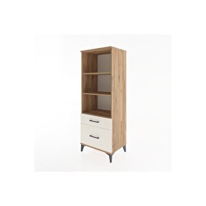 Hyperion Dolap 3 Raflı 2 Çekmeceli 60x44x163 Çam-aytaşı