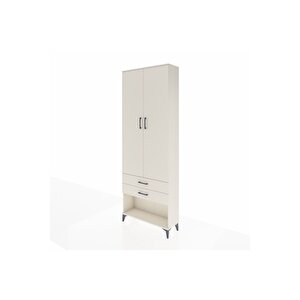 Arges Dolap 4 Raflı 2 Çekmeceli 2 Kapaklı 88x30x243 Aytaşı-aytaşı