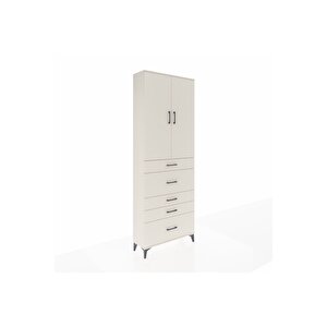 Arges Dolap 4 Raflı 5 Çekmeceli 2 Kapaklı 88x30x243 Aytaşı-aytaşı