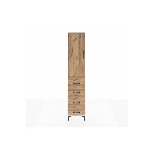 Arges Dolap 2 Raflı 4 Çekmeceli Tek Askılı 44x30x221 Aytaşı-çam