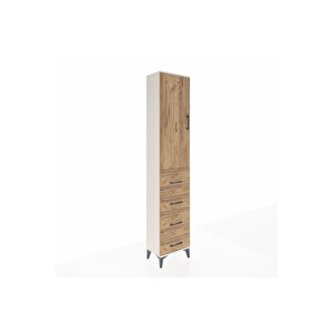 Arges Dolap 2 Raflı 4 Çekmeceli Tek Askılı 44x30x221 Aytaşı-çam