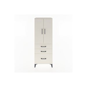Hyperion Dolap 3 Raflı 3 Çekmeceli 2 Kapaklı 60x44x163 Aytaşı-aytaşı