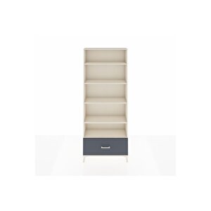 Arges Dolap 5 Raflı Tek Çekmeceli 88x30x221 Aytaşı-antrasit