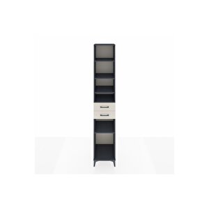 Hyperion Dolap 5 Raflı 2 Çekmeceli 44x44x243 Antrasit-aytaşı