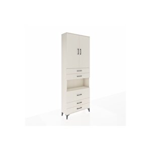 Arges Dolap 4 Raflı 5 Çekmeceli 2 Kapaklı 88x30x243 Aytaşı-aytaşı