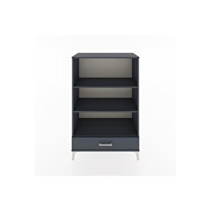 Hyperion Dolap 3 Raflı Tek Çekmeceli 88x44x134 Antrasit-antrasit
