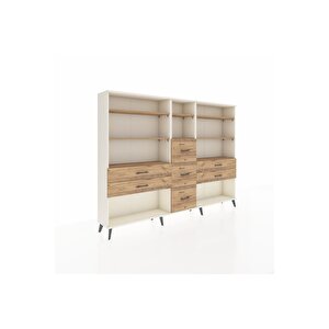 Arges Dolap 8 Raflı 7 Çekmeceli  220x30x163 Aytaşı-çam