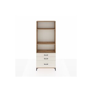 Arges Dolap 3 Raflı 3 Çekmeceli 88x30x221 Çam-aytaşı