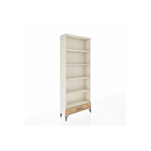 Arges Dolap 5 Raflı Tek Çekmeceli 88x30x221 Aytaşı-çam