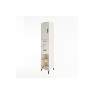Hyperion Dolap 3 Raflı 3 Çekmeceli Tek Kapaklı 44x44x221 Aytaşı-aytaşı