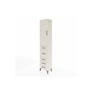 Arges Dolap 3 Raflı 5 Çekmeceli Tek Kapaklı 44x30x221 Aytaşı-aytaşı