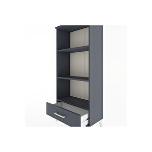 Hyperion Dolap 3 Raflı Tek Çekmeceli 60x44x134 Antrasit-antrasit