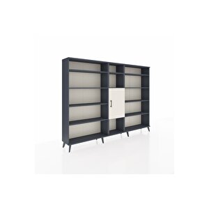 Arges Dolap 12 Raflı Tek Kapaklı  220x30x163 Antrasit-aytaşı/antrasit