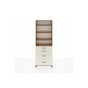 Arges Dolap 4 Raflı 4 Çekmeceli 88x30x243 Çam-aytaşı