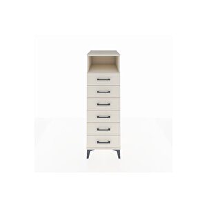 Kronos Dolap Tek Raflı 6 Çekmeceli 44x59x134 Aytaşı-aytaşı