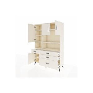 Hyperion Gardrop 9 Raflı 4 Çekmeceli 4 Kapaklı 132x44x195 Aytaşı-aytaşı