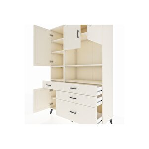 Hyperion Gardrop 9 Raflı 4 Çekmeceli 4 Kapaklı 132x44x195 Aytaşı-aytaşı