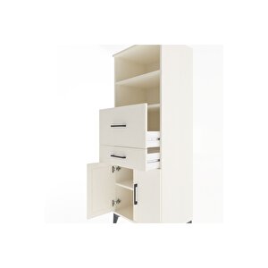 Hyperion Dolap 3 Raflı 2 Çekmeceli 2 Kapaklı 60x44x163 Aytaşı-aytaşı