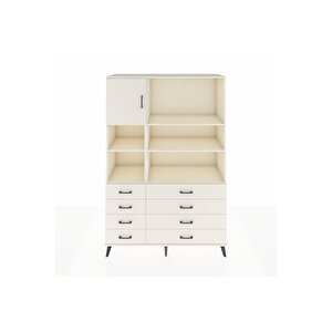 Hyperion Gardrop 7 Raflı 8 Çekmeceli Tek Kapaklı  132x44x195 Aytaşı-aytaşı