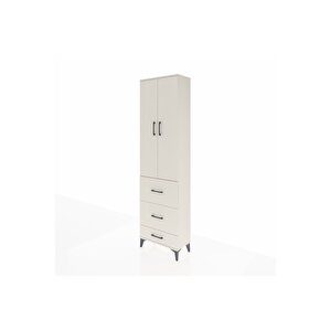 Arges Dolap 2 Raflı 3 Çekmeceli Tek Askılı 60x30x221 Aytaşı-aytaşı