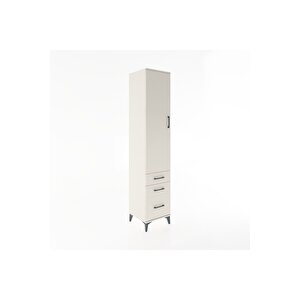 Hyperion Dolap 4 Raflı 3 Çekmeceli Tek Kapaklı 44x44x221 Aytaşı-aytaşı